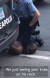 26일(현지시간) 미국 경찰관에게 무릎으로 목을 눌린 채 괴로워하는 흑인 남성. 페이스북 캡처