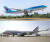 위 사진은 내년 11월부터 대통령 전용기로 사용될 보잉사의 747-8i 기종. 아래는현재 대통령 전용기. [연합뉴스]