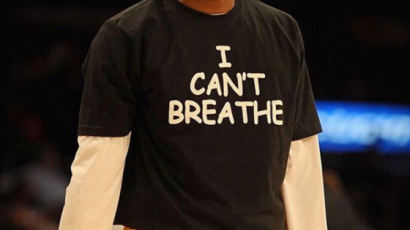 브라이언트도 '숨을 쉴 수 없다' 티셔츠 입었다