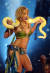 팝 가수 브리트니 스피어스가 공연에서 살아있는 뱀을 몸에 걸치고 릴리트의 이미지를 연출하고 있다. [중앙포토]