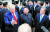 지난해 6월 30일 문재인 대통령과 김정은 북한 국무위원장, 도널드 트럼프 미국 대통령이 판문점 공동경비구역(JSA) 자유의 집 앞에서 이야기를 나누고 있다. [청와대사진기자단]
