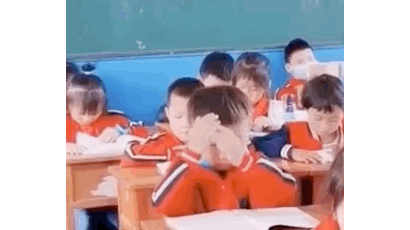 [영상] "한자, 손에 담아 머리로" 빵 터진 中 초등생 시험날