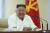 지난 7일 노동당 정치국 회의에서 활짝 웃고 있는 김정은 북한 국무위원장. [AP=연합뉴스]