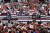 트럼프 대통령이 3월 2일 미 뉴욕 샬럿에서 열린 선거 유세에서 연설하고 있다. [AP=연합뉴스] 