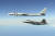 16일 러시아 Tu-95 폭격기가 미국 영공식별구역에 진입하자 미 공군 F-22 스텔스 폭격기가 대응 출격에 나서 근접 비행하고 있다. [북미항공우주방위사령부]