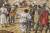 이슬람 상인에 의해 팔려가는 흑인 노예 그림 [ 자료 apya.org] 