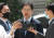 드루킹 댓글 조작 공모' 혐의로 기소된 김경수 경남도지사가 22일 서울고등법원에서 열린 항소심 18차 공판에 출석해 취재진의 질문을 받고 있다. [뉴스1]