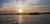 이와라디강 배 위에서 바라본 일몰 풍경.