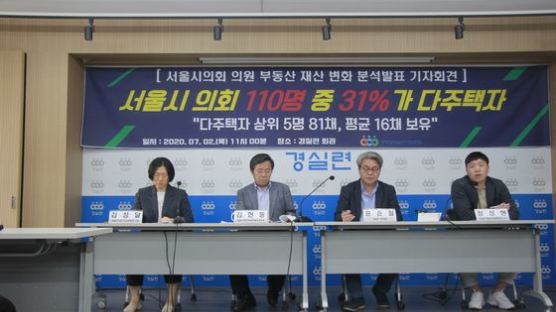 서울시 의원 10명 중 3명 ‘다주택자’ …톱5가 81채 보유