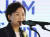 김현미 국토교통부 장관이 지난달 24일 국립항공박물관에서 열린 'UAM(도심항공교통) Team Korea 발족식'에서 인사말을 하고 있다. 뉴스1