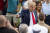 4일 백악관에서 열린 미 독립기념일 기념 행사에 참석한 트럼프 대통령과 부인 멜라니아 여사. [EPA=연합뉴스]