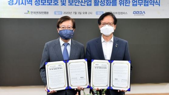 경과원-한국인터넷진흥원, 중소기업의 ‘정보·보안 지킴이’로 나선다