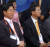 2005년 8월 15일 광복절 기념식에 참석한 천정배 법무부 장관(오른쪽)과 김종빈 검찰총장. [중앙포토]
