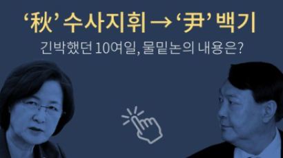 추미애, 박 정권과 뭐 다른가…‘국정원 댓글’ 꺼낸 윤석열