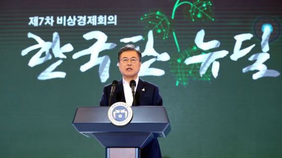 文 "한국판 뉴딜, 대한민국 대전환 시작···5년간 160조 투입"