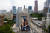 미국 조지아 주 애틀랜타의 한 건물에 흑인 인권운동을 이끌었던 존 루이스 미국 하원의원의 벽화가 그려져 있다. AFP=연합뉴스