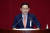 주호영 미래통합당 원내대표가 21일 서울 여의도 국회 본회의에서 교섭단체 대표 연설을 하고 있다. 뉴시스