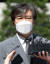 '유재수 감찰무마 혐의'를 받고 있는 조국 전 법무부 장관이 3일 서울중앙지방법원에서 열린 뇌물수수 등 혐의에 관한 4회 공판에 출석하고 있다. [뉴스1]