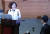 추미애 법무부 장관이 22일 국회 본회의에서 열린 정치·외교·통일·안보에 관한 대정부질문에 참석, 답변하고 있다. [연합뉴스]