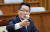 박지원 국가정보원장 후보자가 27일 오후 서울 여의도 국회에서 열린 인사청문회에서 의원 질의에 답하고 있다. 뉴시스