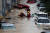 30일 오전 대전시 서구 정림동 한 아파트 주차장과 건물 일부가 잠겨 소방대원이 구조활동을 하고 있다. 연합뉴스
