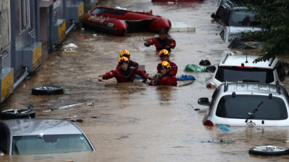 대전 기록적 폭우에…지하차도 지나던 70대 남성 물에 빠져 숨져 