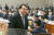 윤석열 검찰총장이 2월 10일 서울 서초동 대검찰청에서 열린 전국 지검장회의에서 연단에 오르고 있다. 오종택 기자