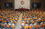 더불어민주당이 지난 6월 29일 국회 본회의장에서 국회운영위원장을 비롯한 상임위원장을 단독으로 선출하고 있다. [뉴스1]