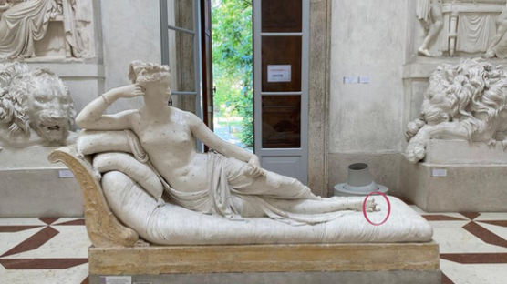 나폴레옹 여동생 날벼락···박물관 셀카족탓에 발가락 부러졌다