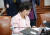 추미애 법무부 장관이 4일 정부서울청사에서 열린 국무회의에 참석해 있다. [연합뉴스]