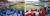 지난해 서울 양천구 목동야구장에서 열린 정기 '고연전(연고전)' 야구 경기에서 고려대(오른쪽)와 연세대 학생들이 열띤 응원을 펼치고 있다. 연합뉴스