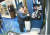 더불어민주당 소속 A부산시의원이 지난 5일 부산 사하구의 한 식당을 찾아 식당 사장의 어깨에 손을 얹고 있는 모습이 폐쇄회로TV(CCTV)에 찍혔다. [사진 미래통합당]