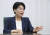 윤희숙 미래통합당 의원 인터뷰가 13일 오후 국회 의원회관에서 열렸다. 임현동 기자