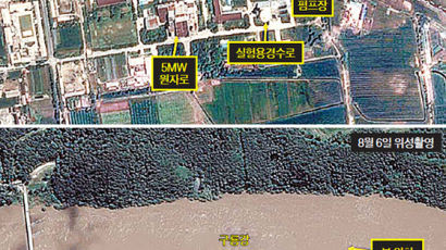 [사진] 홍수 난 북한 영변