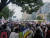 15일 낮 12시쯤 서울 광화문역 앞 동화면세점 앞에서 보수단체 집회가 열렸다. 정진호 기자
