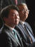 2017년 11월 당시 김종인 전 더불어민주당 비상대책위원회 대표(오른쪽)의 출판기념회에 참석한 안철수 국민의당 대표.