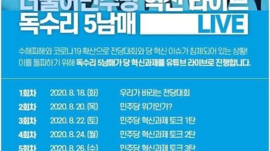 친일청산 외치던 민주당, 때아닌 '독수리 5남매' 포스터 홍역