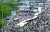 15일 오후 서울 종로구 동화면세점 앞에서 열린 정부 및 여당 규탄 관련 집회. 연합뉴스