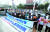광복절인 지난 15일 오후 서울 종로구 보신각 앞에서 열린 ‘민주노총 8·15 노동자대회’에서 참석자들이 구호를 외치고 있다. [연합뉴스]