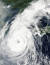 2002년 한반도에 상륙했던 태풍 '루사'의 모습. 자료: 미 항공우주국(NASA)