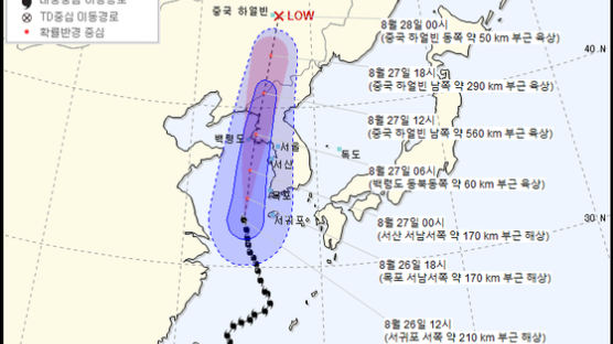 '공포의 태풍' 바비 상륙지점, 한국과 미·일 예상 엇갈렸다