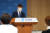 이주열 한국은행 총재가 27일 서울 중구 한국은행에서 열린 통화정책방향 기자간담회에서 발언하고 있다. 한국은행