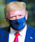 마스크를 쓴 도널드 트럼프 미국 대통령. 로이터=연합뉴스 
