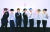 지난 21일 신곡 발매 기념 온라인 기자간담회에 참석한 방탄소년단. [사진 빅히트엔터테인먼트]