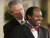 2005년 당시 루세사바기나가 조지 부시 전 미국 대통령으로부터 대통령 자유훈장을 받고 있다. AP통신=연합뉴스