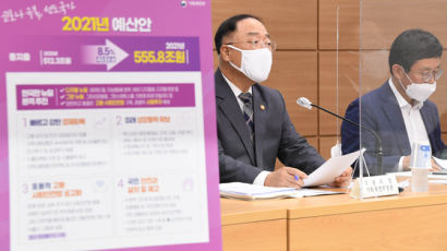 내년 556조 '수수퍼 예산'…빚도 90조, 역대급 쌓인다