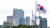이날 오전 서울 서초구 대검찰청에 걸린 깃발 뒤로 삼성 서초사옥이 보이고 있다. [뉴스1]