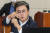 김태흠 국민의힘 의원은 김진애 열린민주당 의원을 향해 "발언권을 얻어서 이야기해야지 왜 계속 끼어드냐"고 항의했다. [연합뉴스]