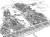 안충기 작가의 2020년작 '비행산수-서울물길 종묘일대'. 가로 76cm 세로 55.5cm 크기로, 종이에 먹펜 피그먼트펜을 사용했다. [그림 안충기 작가]
