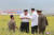 북한 김정은 국무위원장이 찾은 황해북도 은파군 대청리는 북한의 곡창지대다. [연합뉴스]